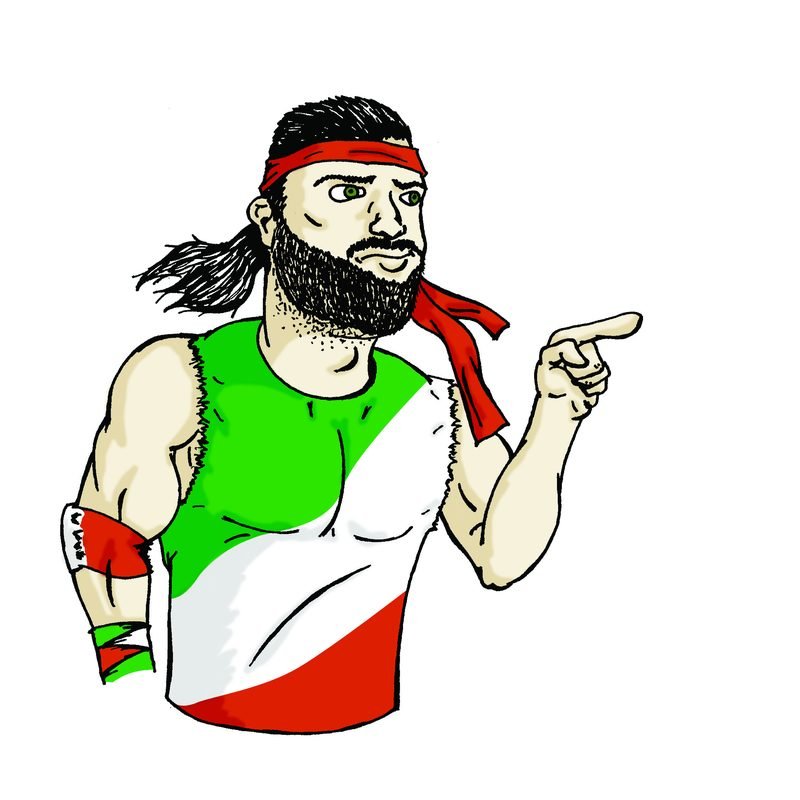 Caricature of Claudio Cacciatore