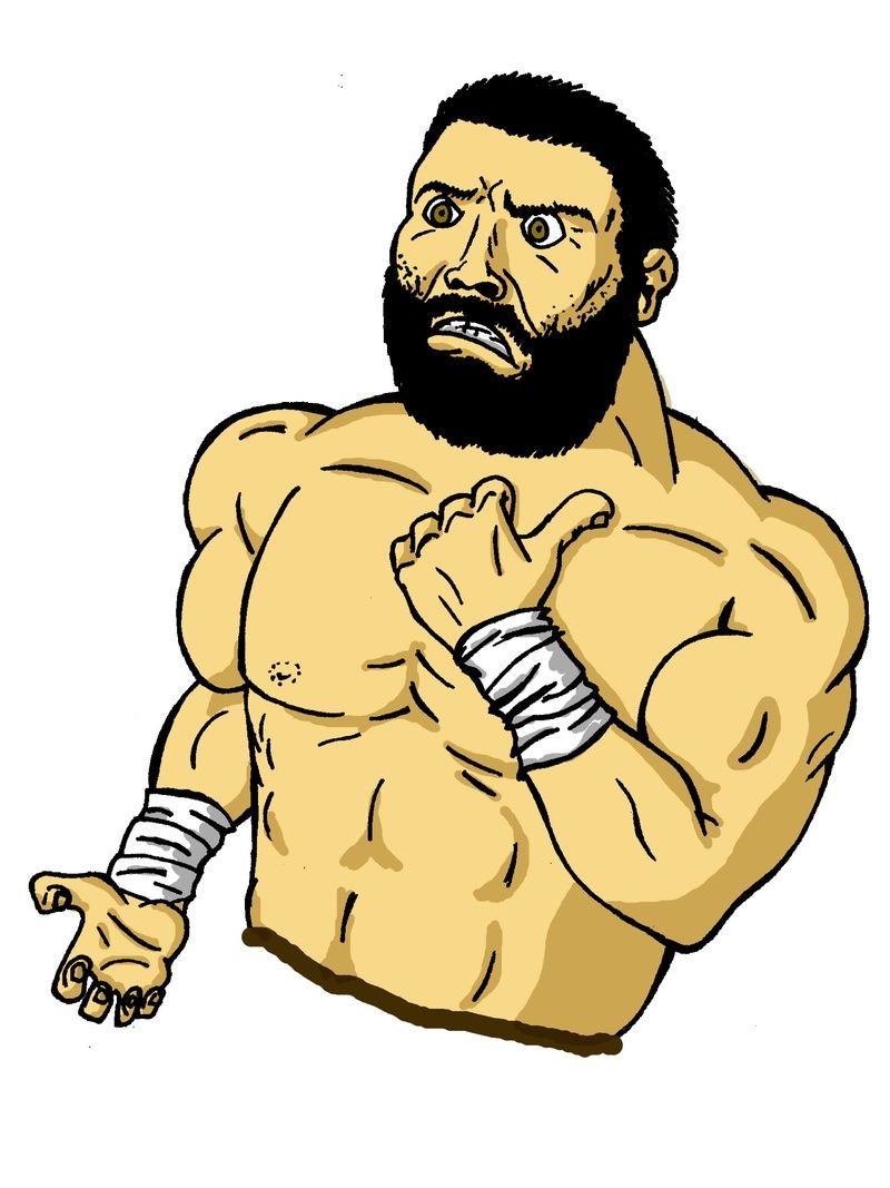 Caricature of Steven “The Punisher” Pinto