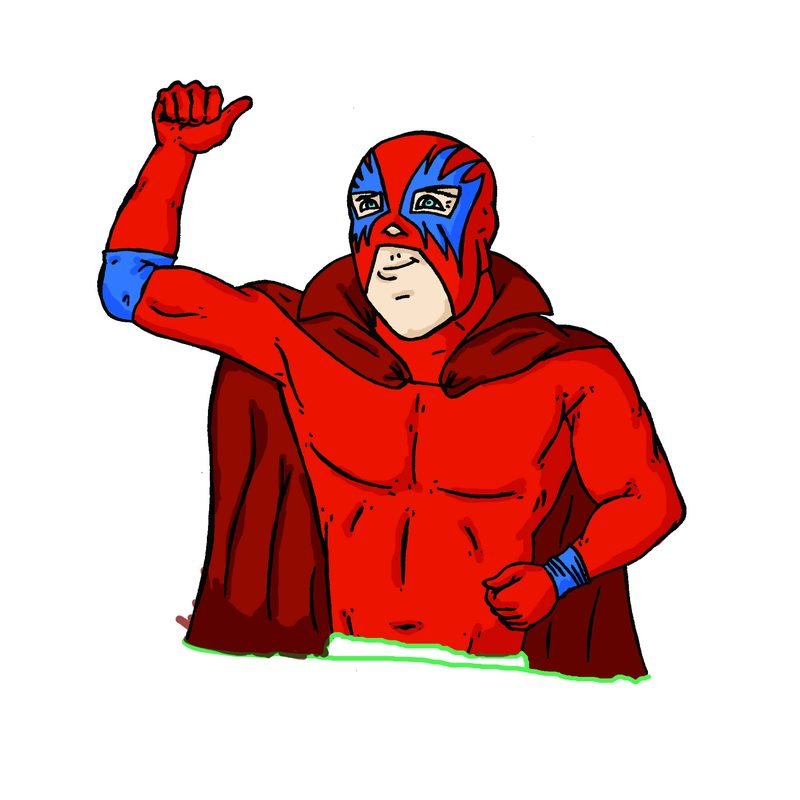 Caricature of Red Rider